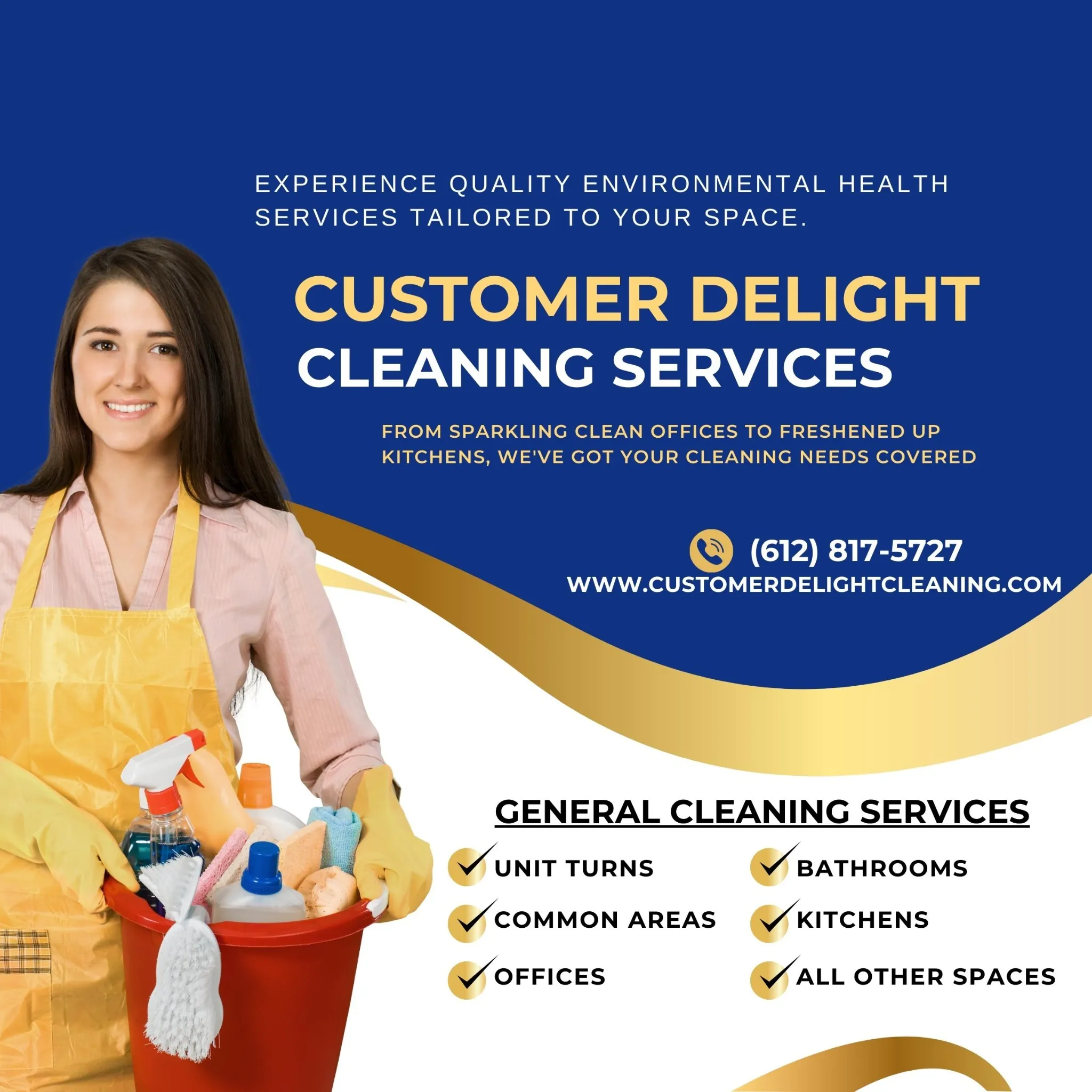 General cleaning services flyer